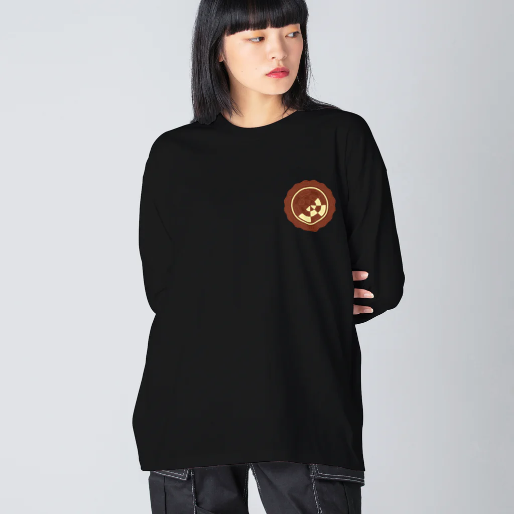 ハナドリカ SUZURI店の花の形の板チョコ Big Long Sleeve T-Shirt