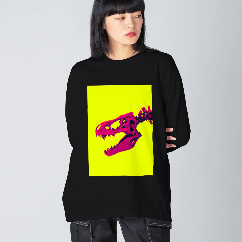 Fumikiri DInosaurs StoresのFumikiri Dinosaurs 001 ビッグシルエットロングスリーブTシャツ