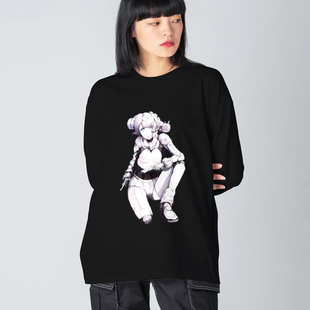 guitarsのMechako (Dameged) Big Long Sleeve T-Shirt