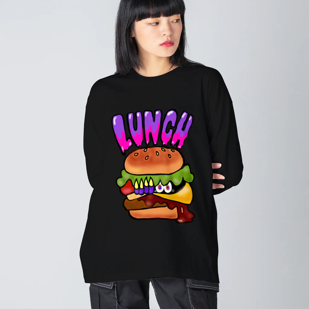 あやしいおばさん くろまめさんのランチ（ポテトのセット） Big Long Sleeve T-Shirt