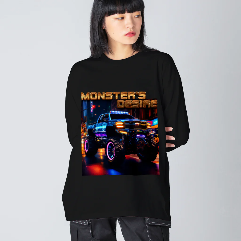 MELLOW-MELLOWのMONSTER'S DISIRE 1 Big Long Sleeve T-Shirt