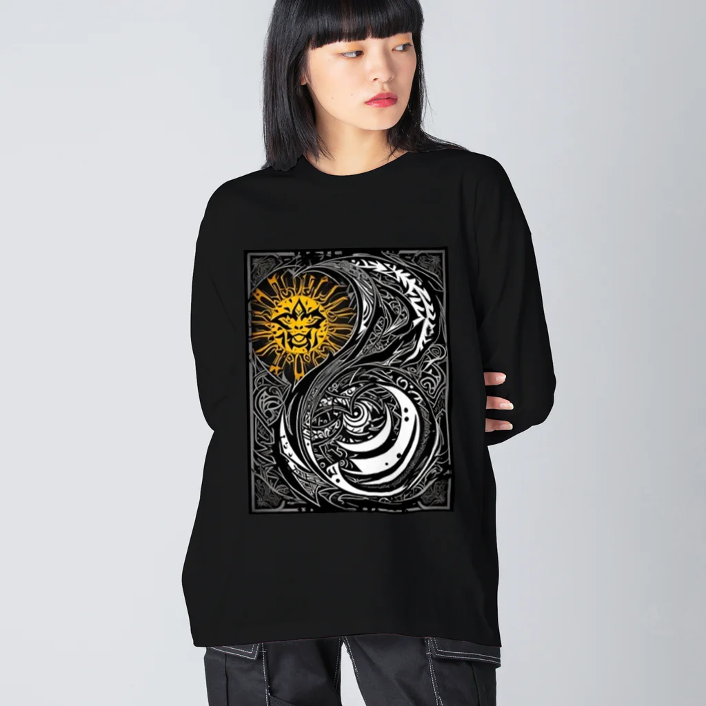 artifact -アーティファクト-のSun＆Moon  Big Long Sleeve T-Shirt
