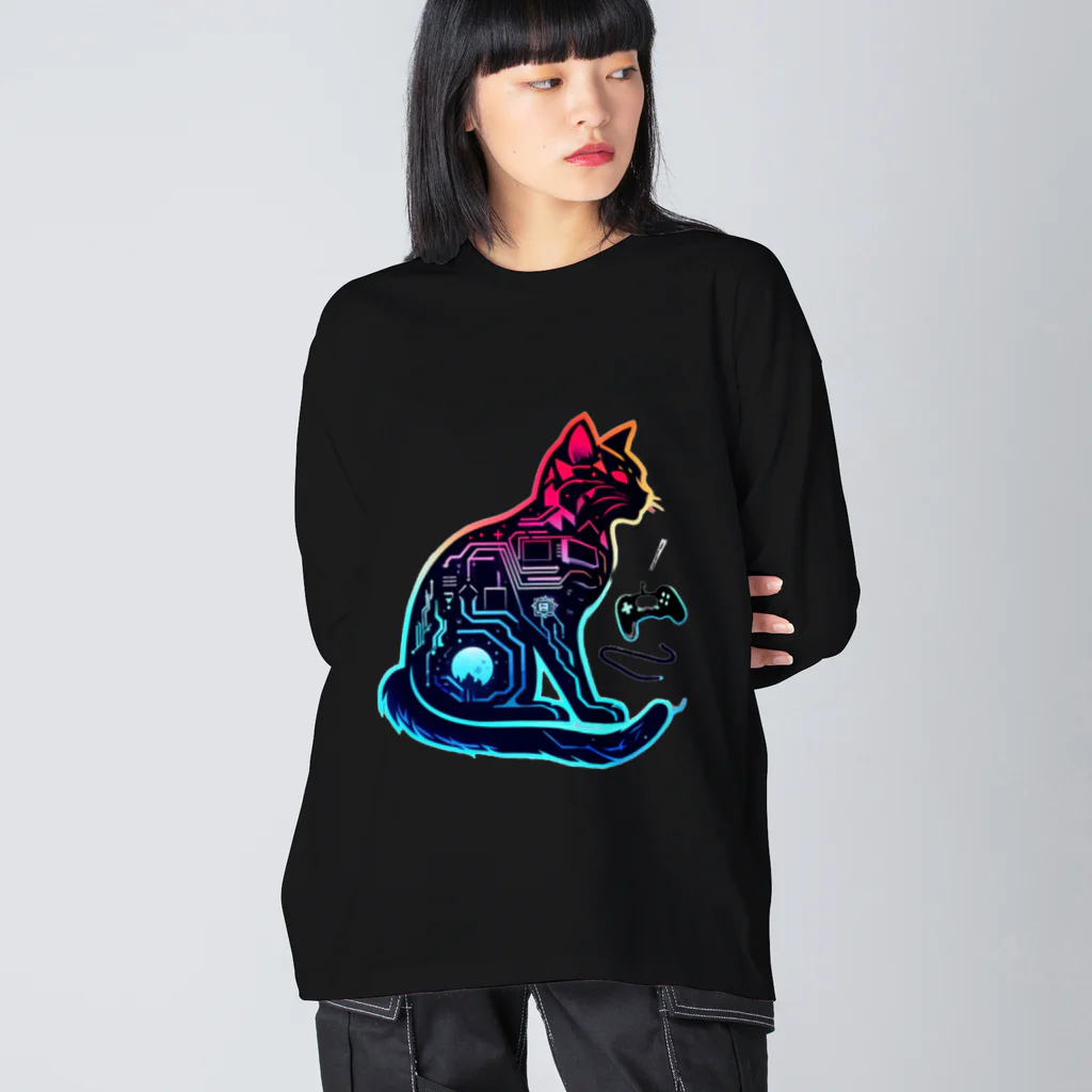 Mcreateのゲーミングキャット Big Long Sleeve T-Shirt