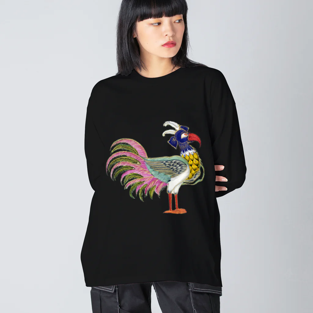 PALA's SHOP　cool、シュール、古風、和風、の伝説上の神話の鳥 Big Long Sleeve T-Shirt