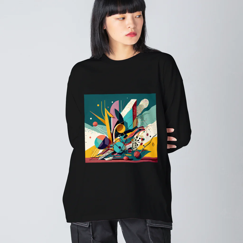 のんびりアート工房のガラクタアート Big Long Sleeve T-Shirt