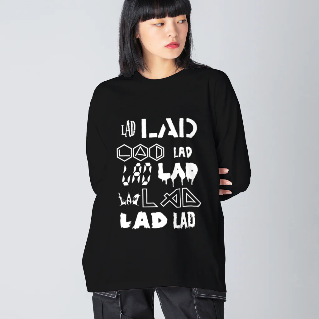 yahagibsonのLADロゴとかなんとか ビッグシルエットロングスリーブTシャツ