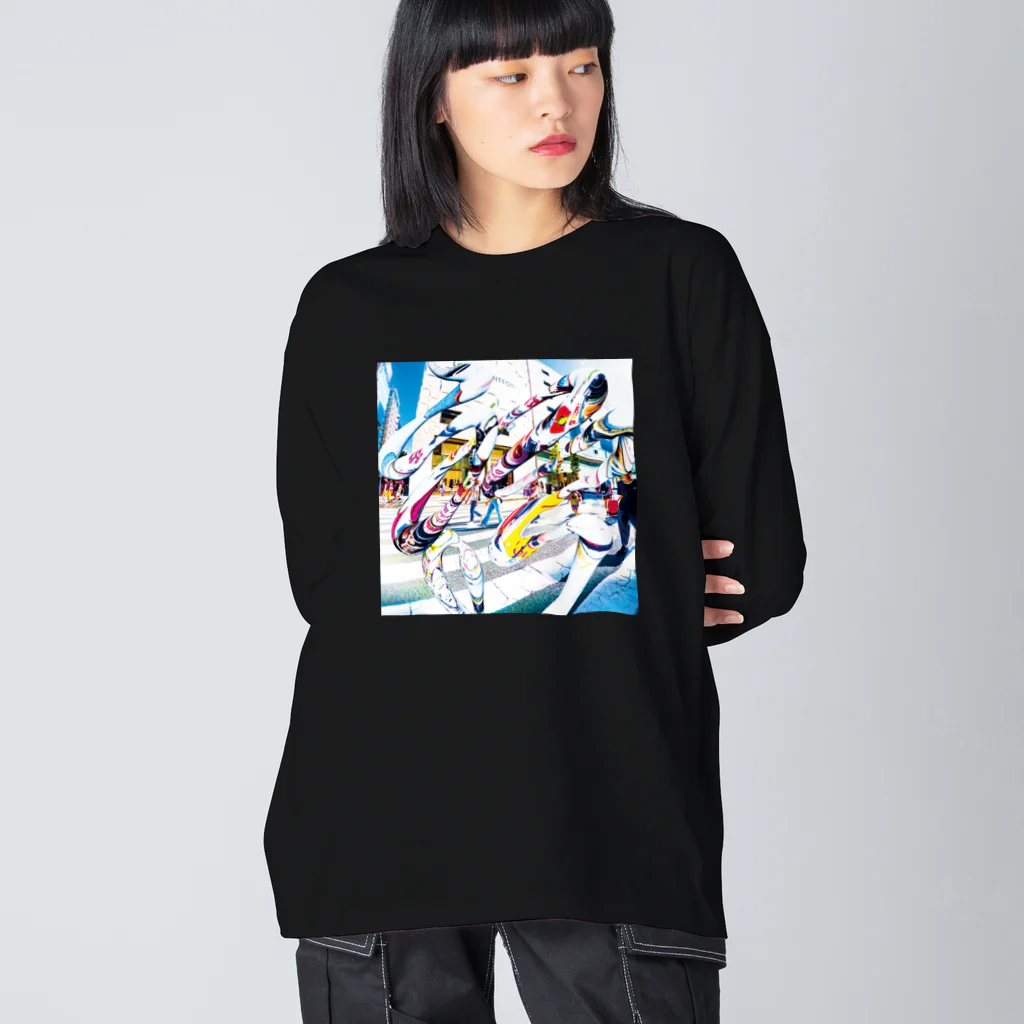 AugmentedBooksのネオ東京D Big Long Sleeve T-Shirt