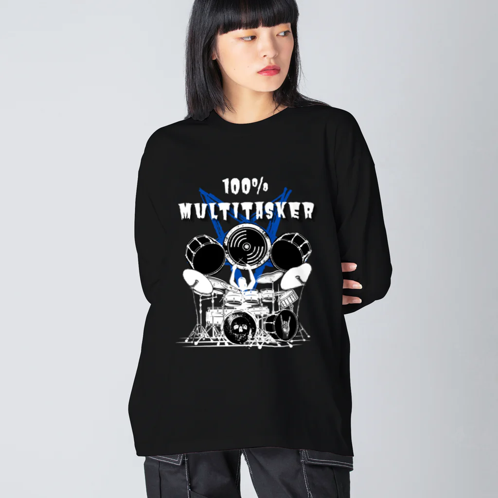 WizardWearの100 percent Multitasker ビッグシルエットロングスリーブTシャツ