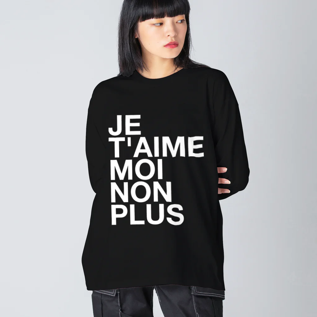 TATEYAMAのJE T'AIME MOI NON PLUS (blanc) Big Long Sleeve T-Shirt