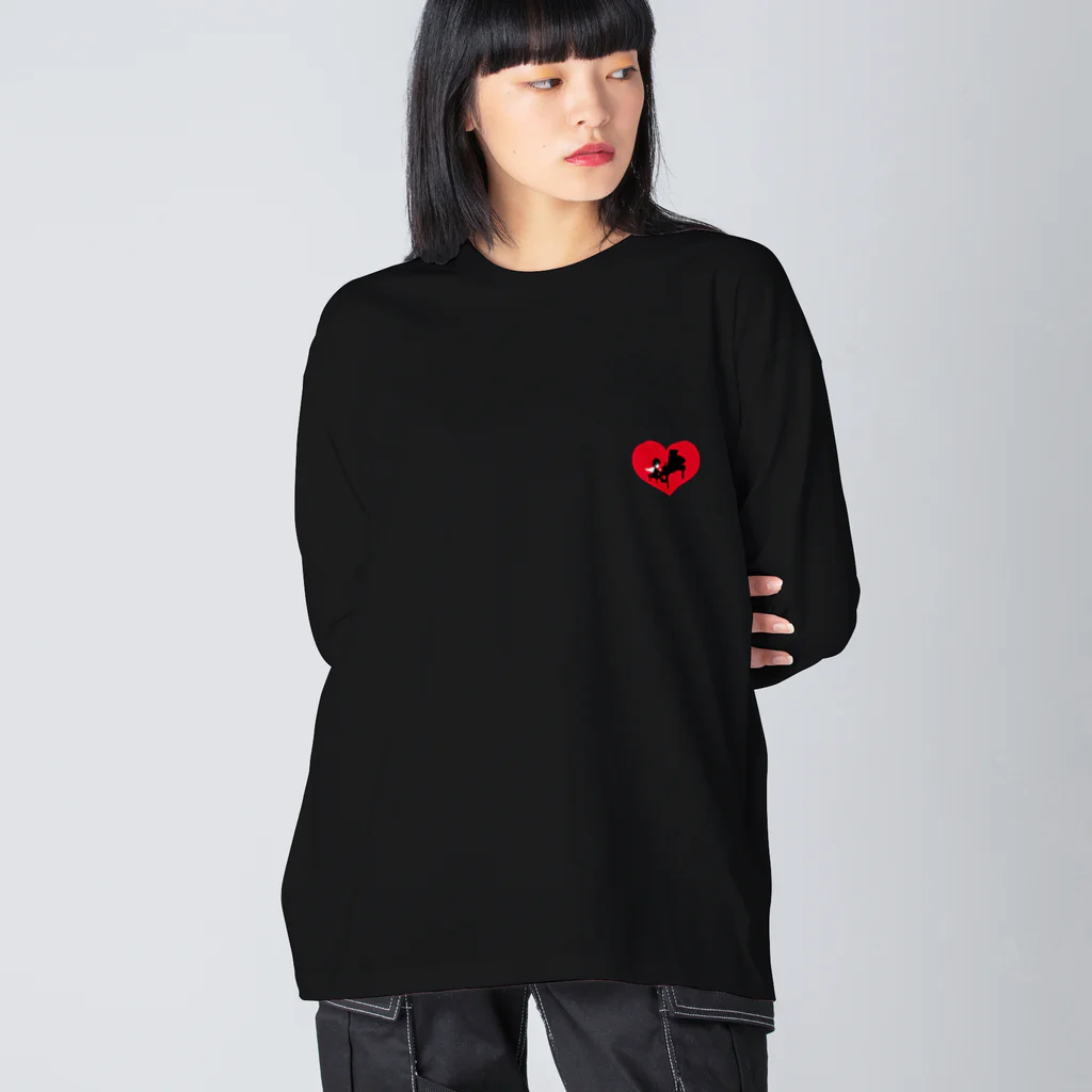 ばるぼら堂のピアノマン_HEART(clothes) Big Long Sleeve T-Shirt