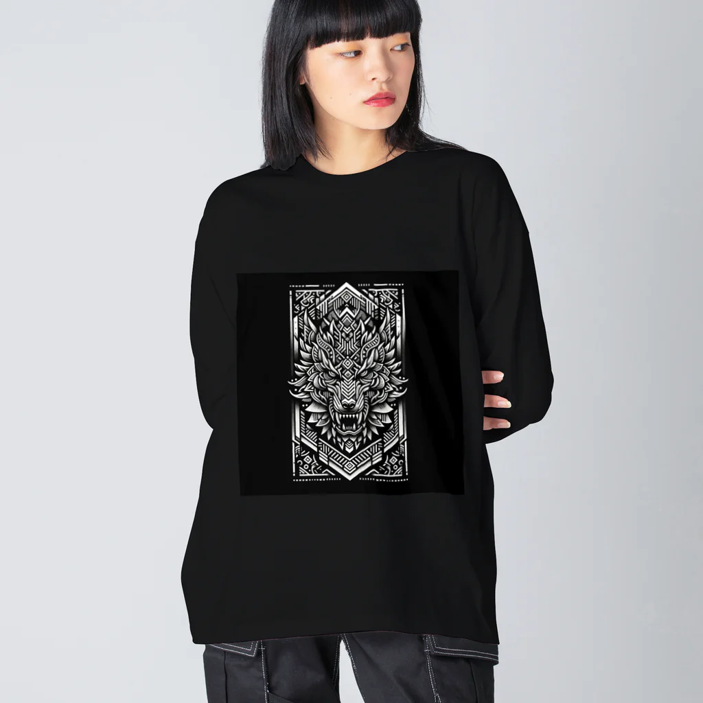 Chronos Chromaの狼- 大神 Big Long Sleeve T-Shirt