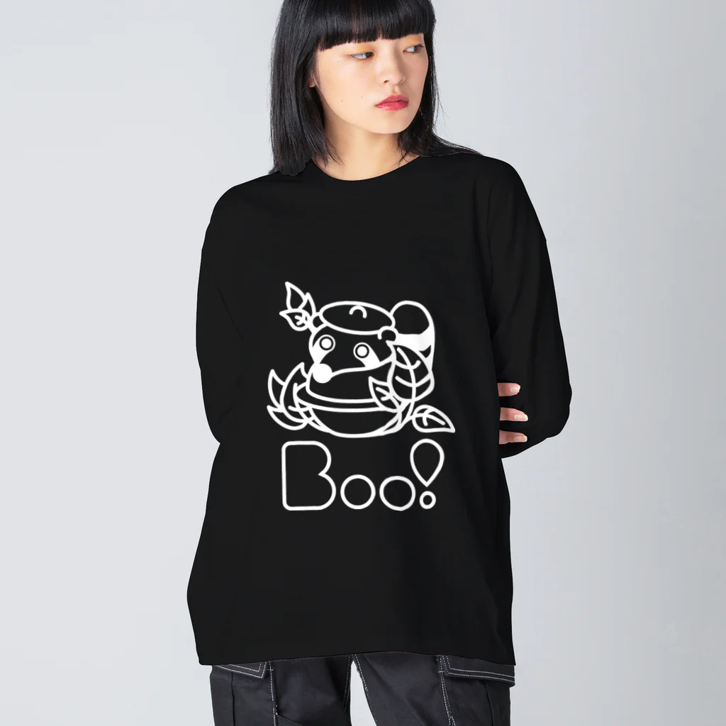 Boo!のBoo!(ぶんぶくちゃがま) Big Long Sleeve T-Shirt