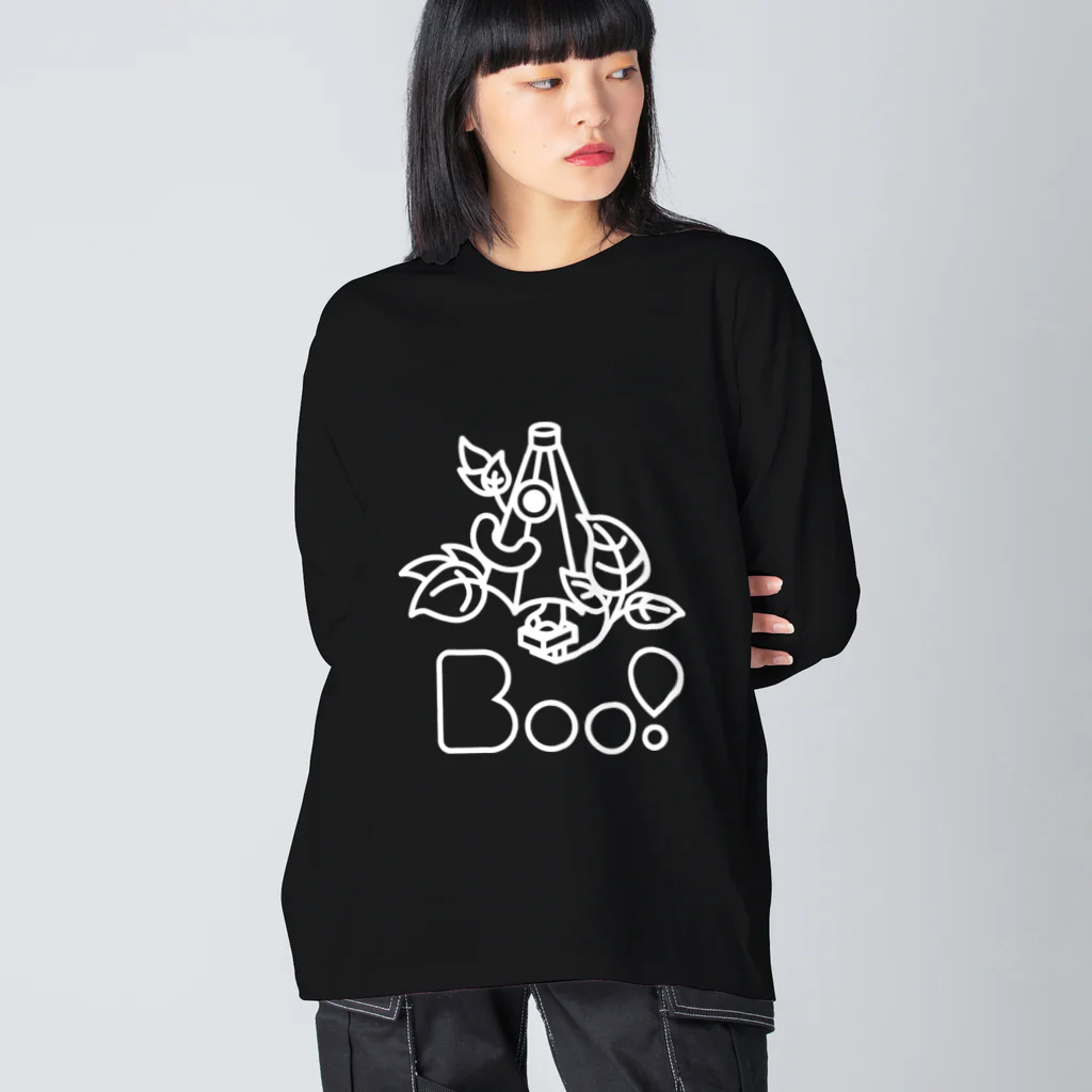 Boo!のBoo!(からかさおばけ) ビッグシルエットロングスリーブTシャツ