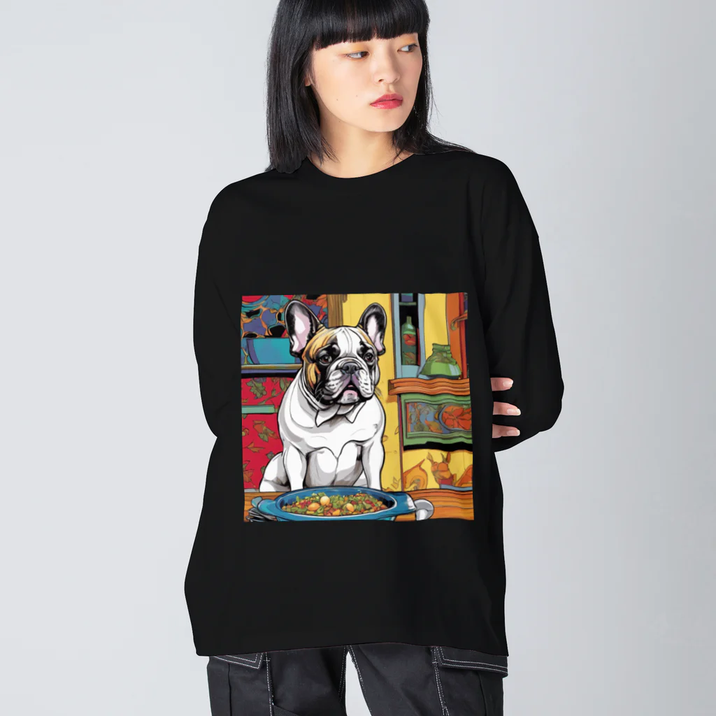 ブヒブヒフィーバーのフレブル Big Long Sleeve T-Shirt