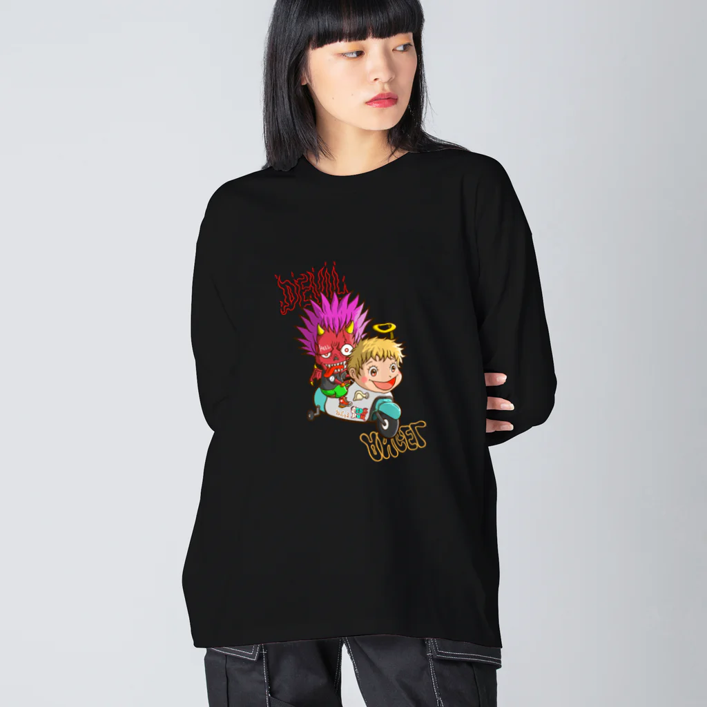 Siderunの館 B2の悪魔と天使 Big Long Sleeve T-Shirt