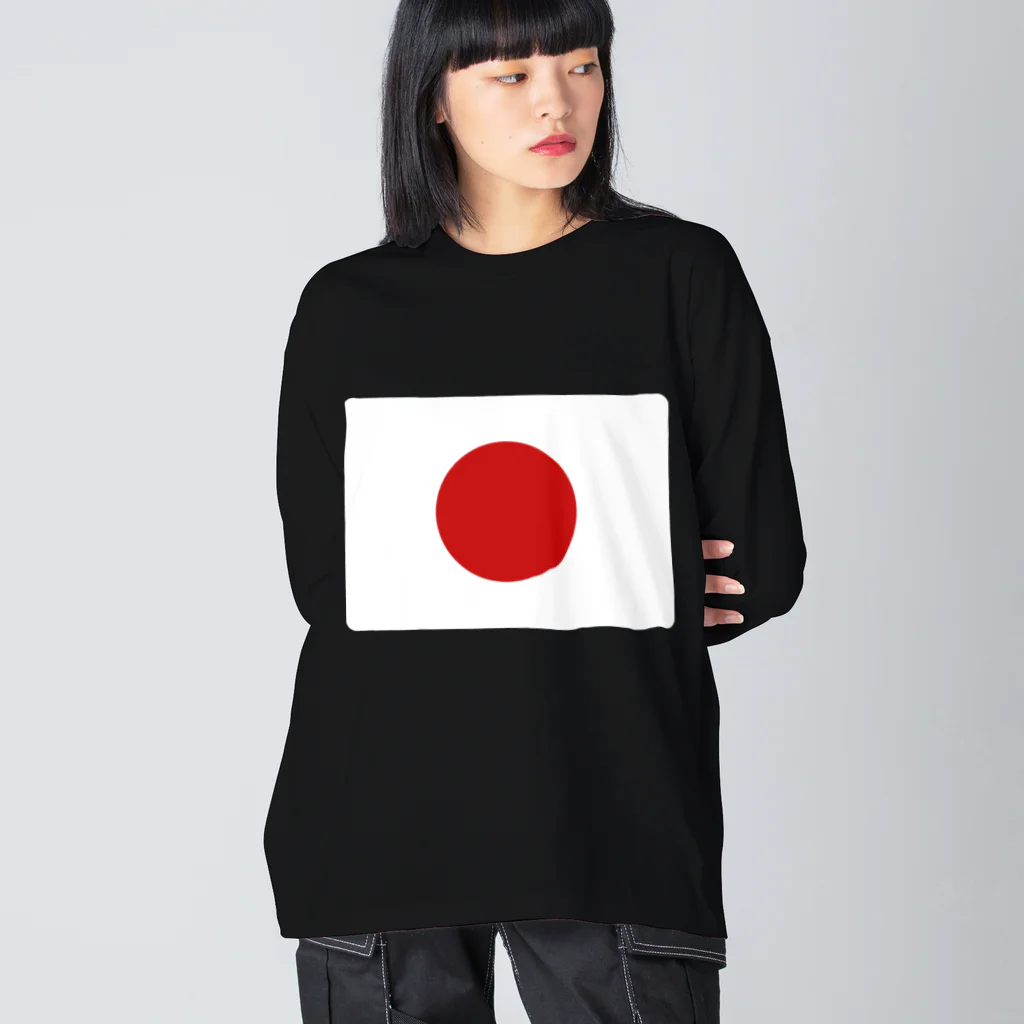 お絵かき屋さんの日本の国旗 Big Long Sleeve T-Shirt