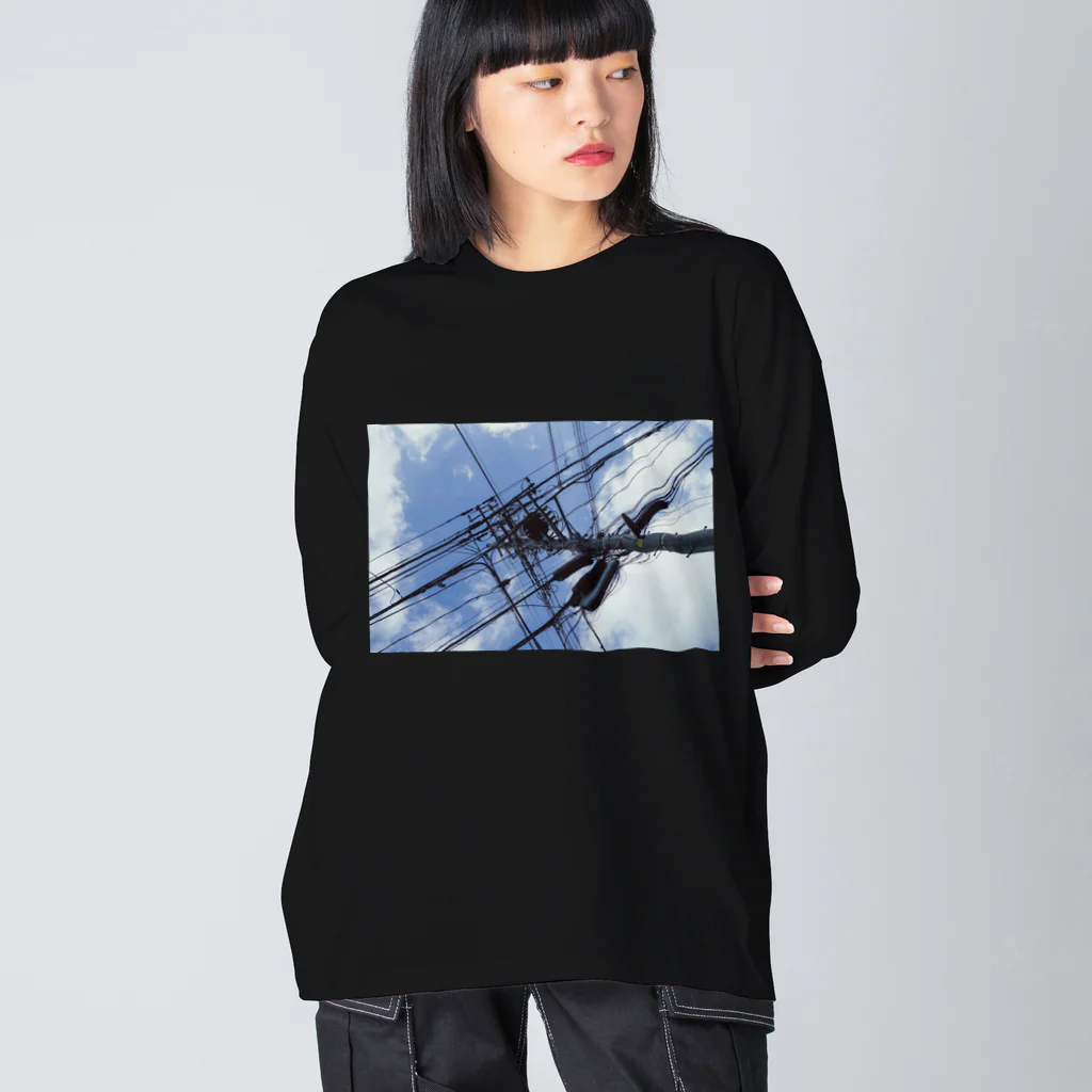 つむぎの電線5 Big Long Sleeve T-Shirt