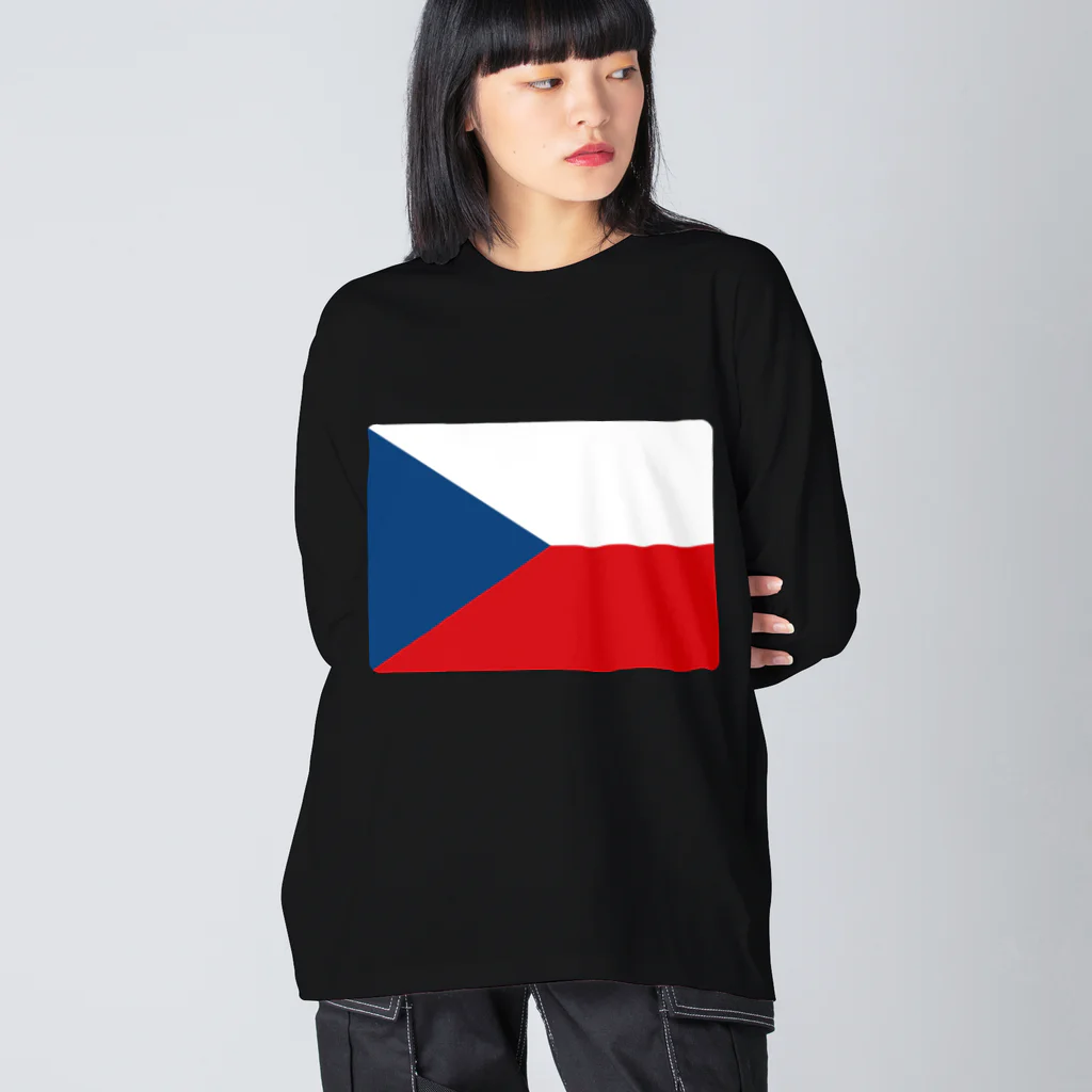 お絵かき屋さんのチェコの国旗 Big Long Sleeve T-Shirt