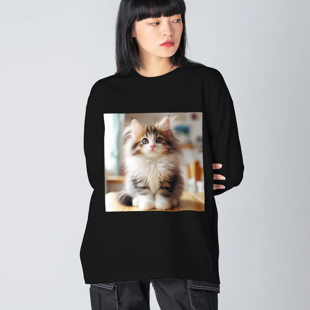 Creation CATのゴージャスCAT Big Long Sleeve T-Shirt