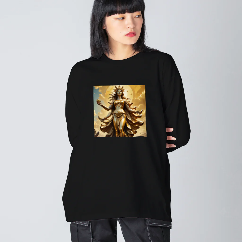 クリエイティブな大神と僕の勝利の女神：美しさと幸運の融合 Big Long Sleeve T-Shirt