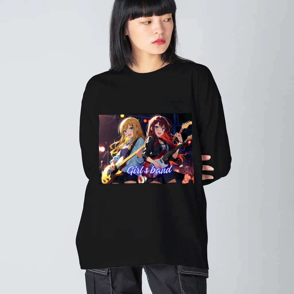 HokutoKenのガールズバンド！ Big Long Sleeve T-Shirt