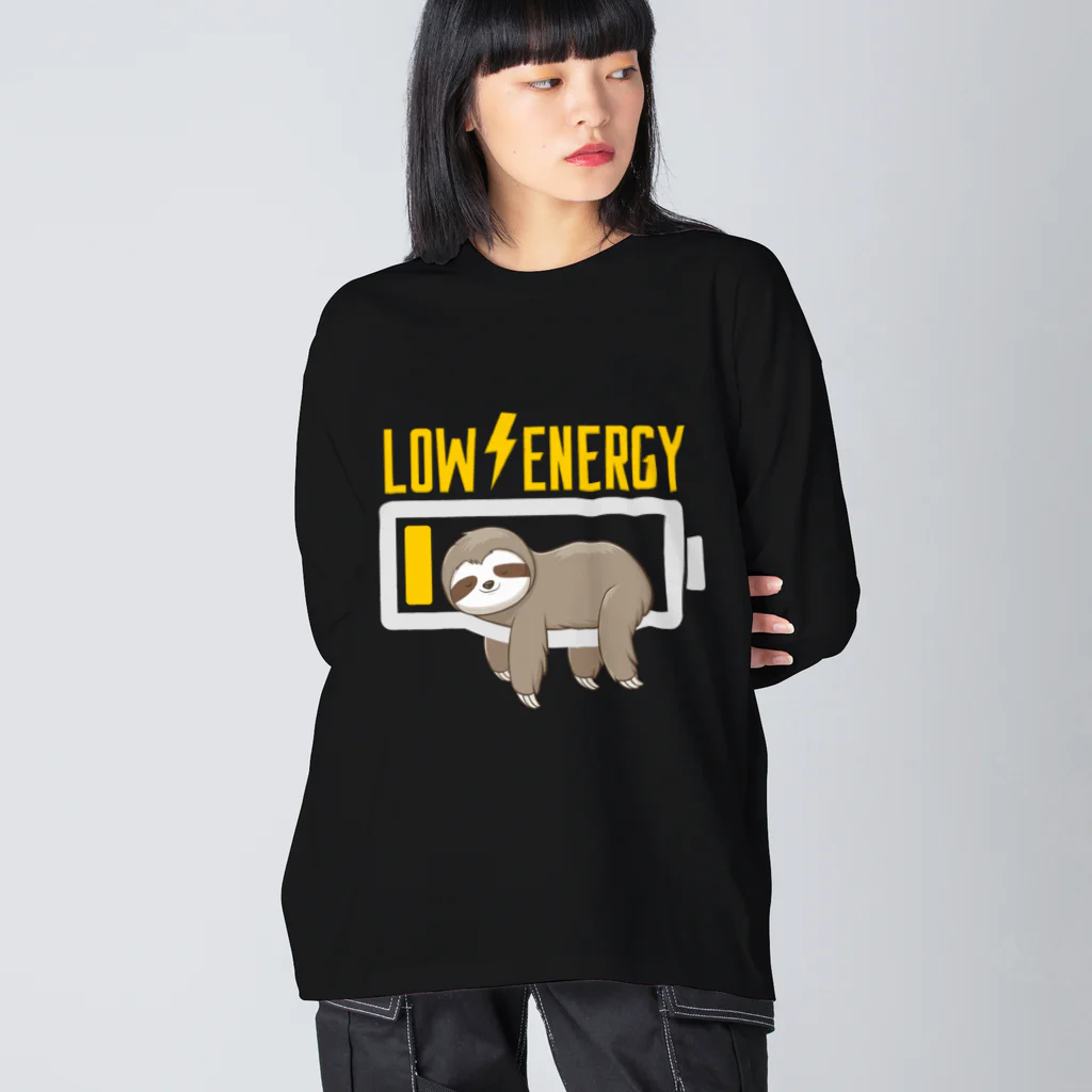 Stylo Tee Shopの低エネルギーのナマケモノ Big Long Sleeve T-Shirt