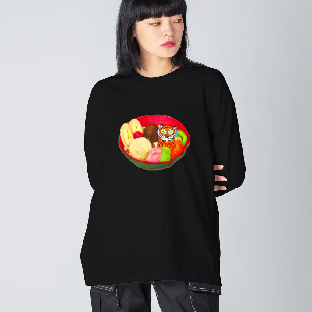 segasworksのクリームあんみつとトラちゃん Big Long Sleeve T-Shirt