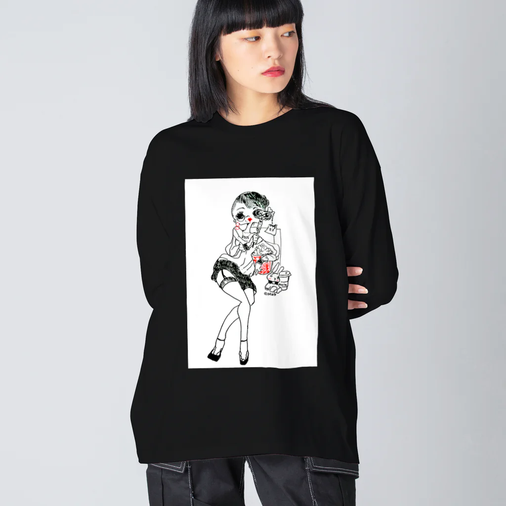 Ｍa9's shopのkiss day Big Long Sleeve T-Shirt