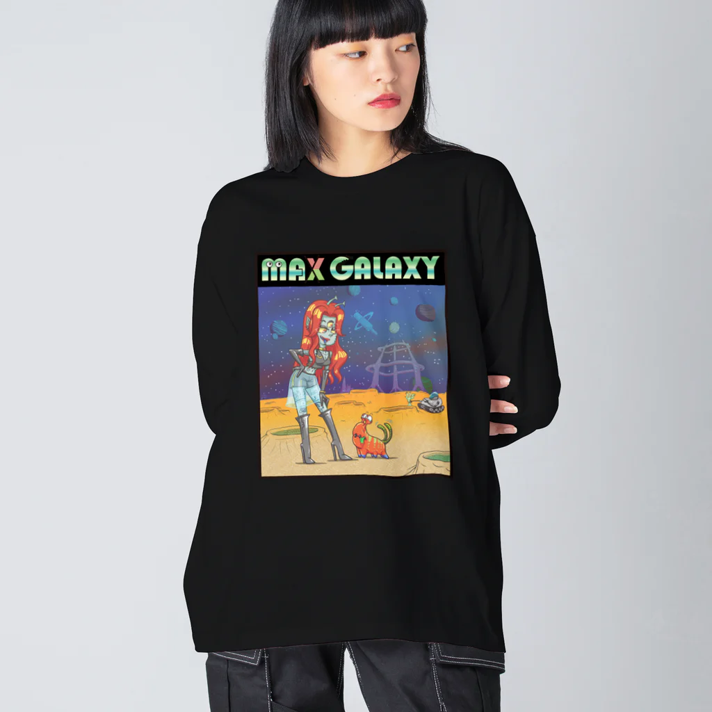 nidan-illustrationのMAX GALAXY Big Long Sleeve T-Shirt