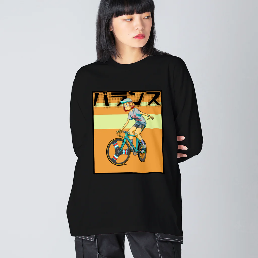 nidan-illustrationのバランス (inked fixie girl) Big Long Sleeve T-Shirt