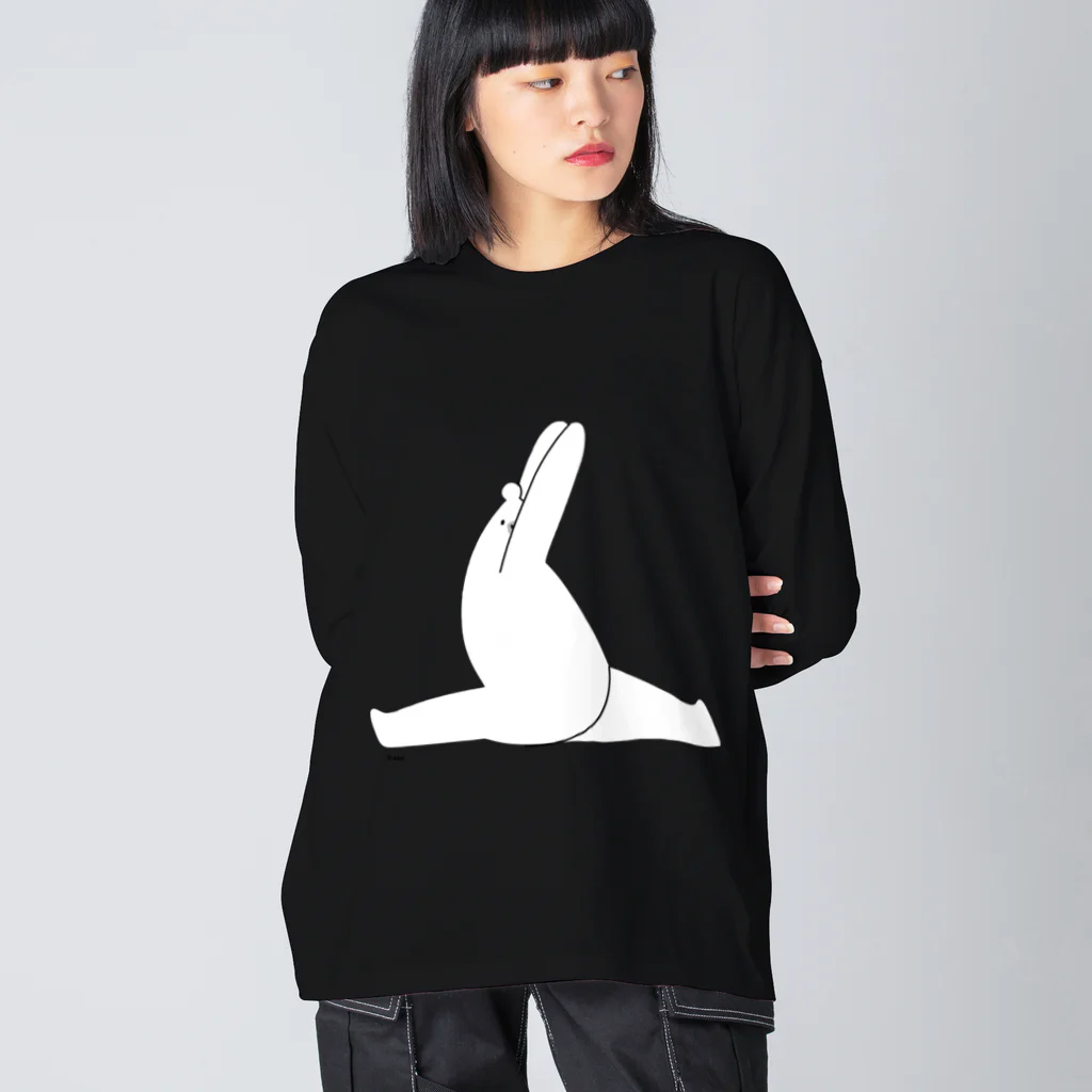 しろくま&ペンギン通信のしろくまヨガC Big Long Sleeve T-Shirt