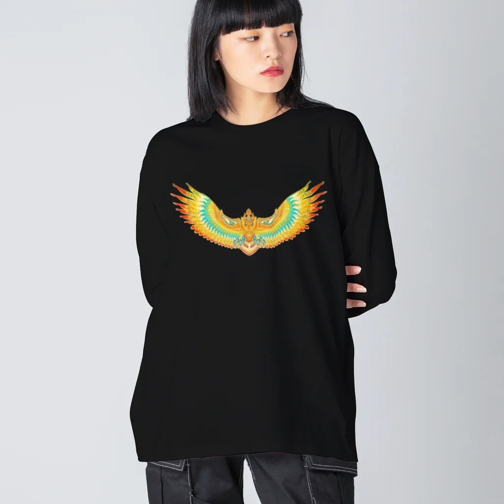 幽玄工房のEREXION tibetic wing Big Long Sleeve T-Shirt