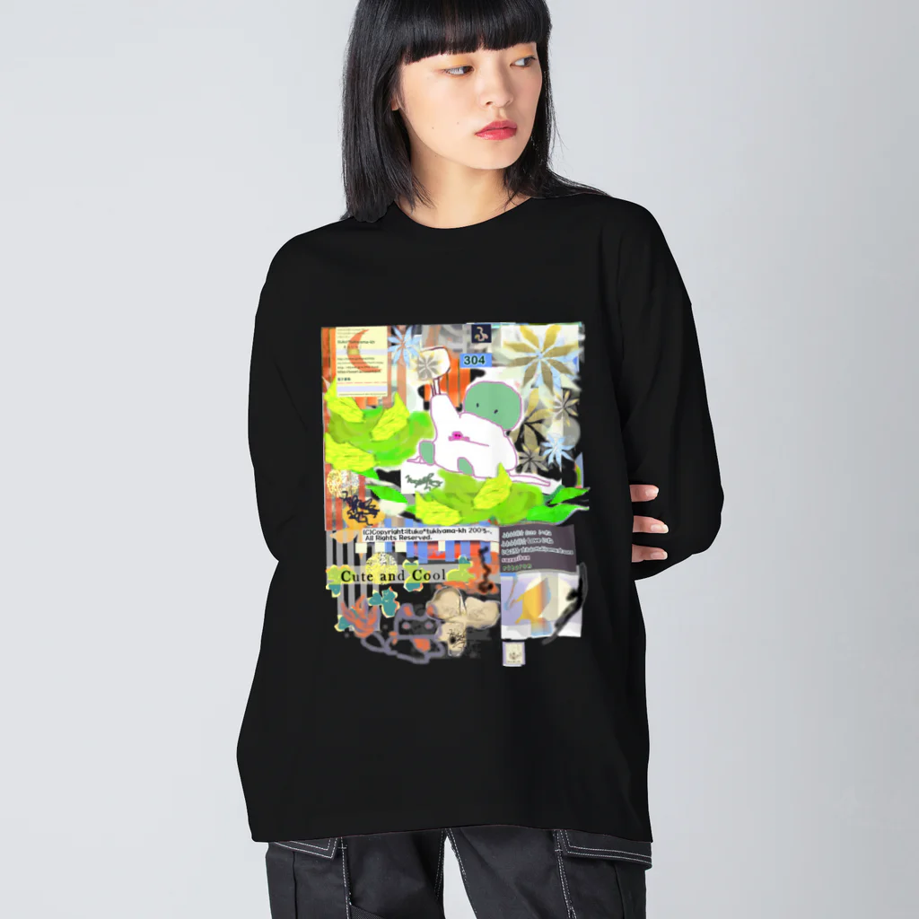 ituko*tukiyama-khの304★月山いつこ作品●雪空■緑の2 Big Long Sleeve T-Shirt