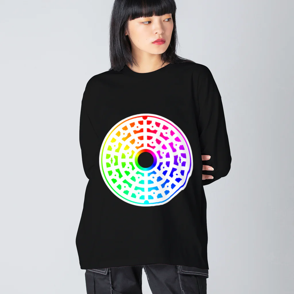 今村勇輔のゲーミングマンホール01_nega白 Big Long Sleeve T-Shirt