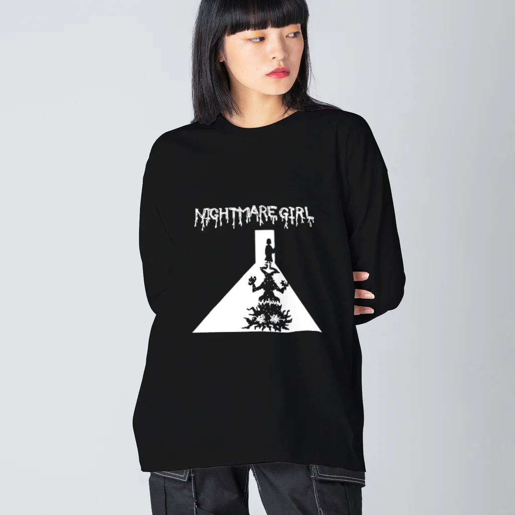 オニシン百貨店のNIGHTMARE GIRL DK ビッグシルエットロングスリーブTシャツ