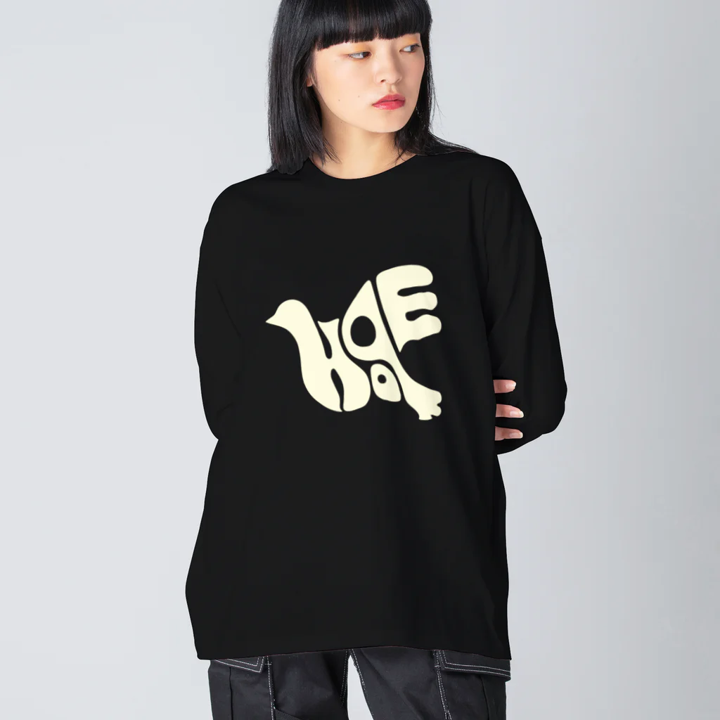 マッチアンドポンプ舎 suzuri支店の復刻版 hope  白 Big Long Sleeve T-Shirt