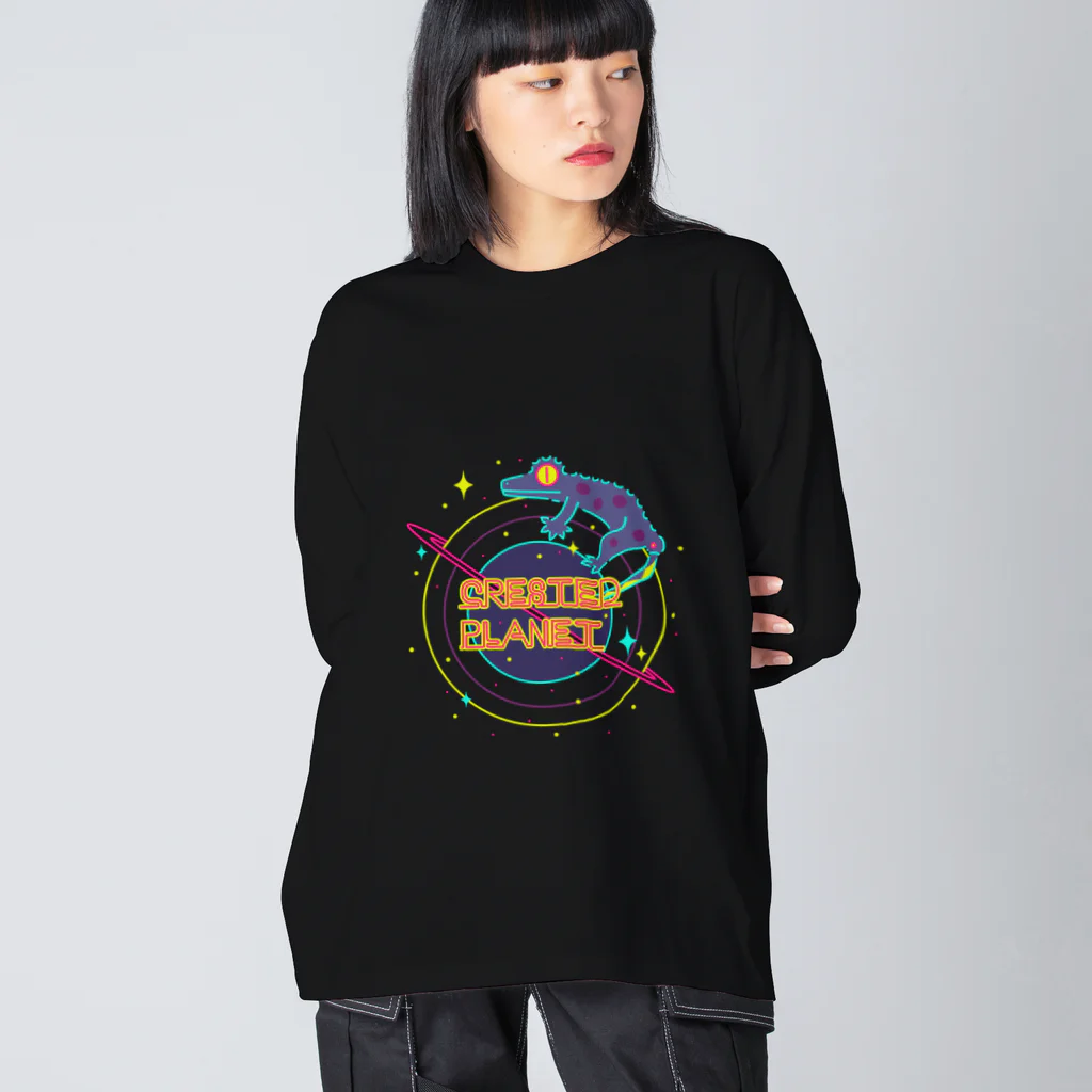 km/マンボウのCrestedPlanet Big Long Sleeve T-Shirt