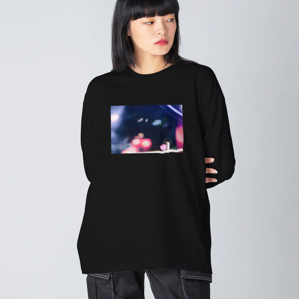 HARI-玻璃-のネオンに潜むほしあめ Big Long Sleeve T-Shirt