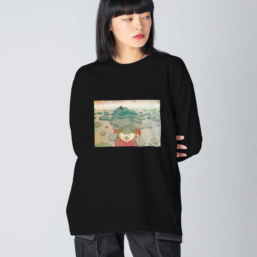 たかすぎるな。の蹲（つくばい） Big Long Sleeve T-Shirt