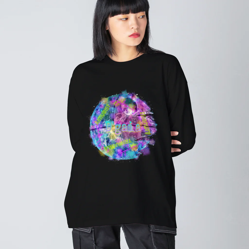 Aimurist のD‘gaia 芽生え ビッグシルエットロングスリーブTシャツ