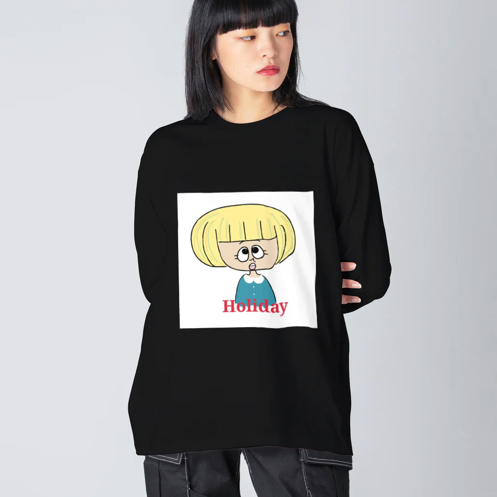 gu-nyanのHoliday Big Long Sleeve T-Shirt