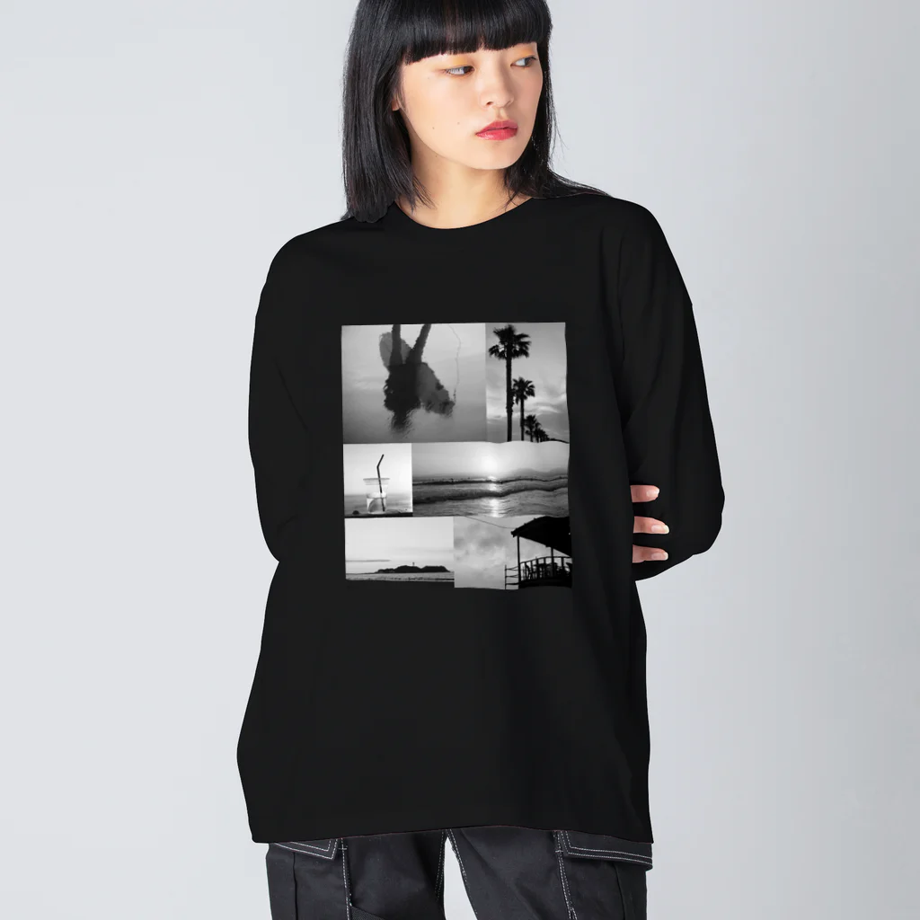 photo-kiokuの湘南 Big Long Sleeve T-Shirt