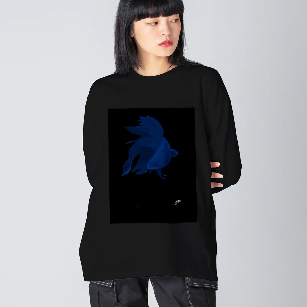 𝙽𝚘 𝚁𝚘𝚜𝚎 𝚆𝚒𝚝𝚑𝚘𝚞𝚝 𝙰 𝚃𝚑𝚘𝚛𝚗.の闘魚 Big Long Sleeve T-Shirt