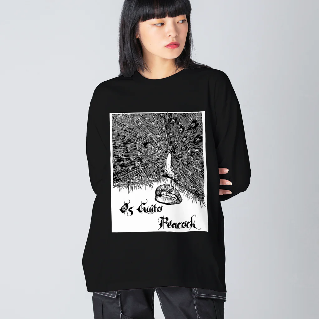 onthestomachのOs Guito Peacock Big Long Sleeve T-Shirt