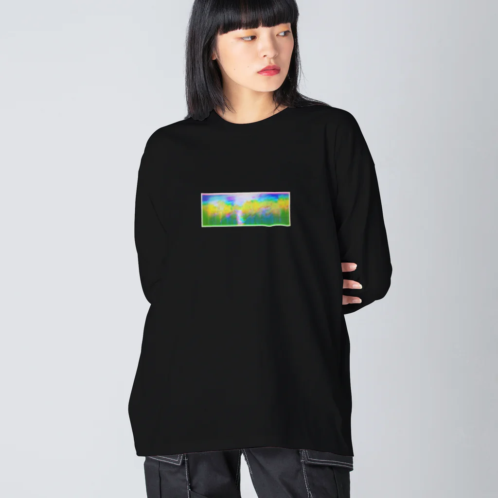 シソイロハの誰かと見た景色　ひまわり畑 Big Long Sleeve T-Shirt