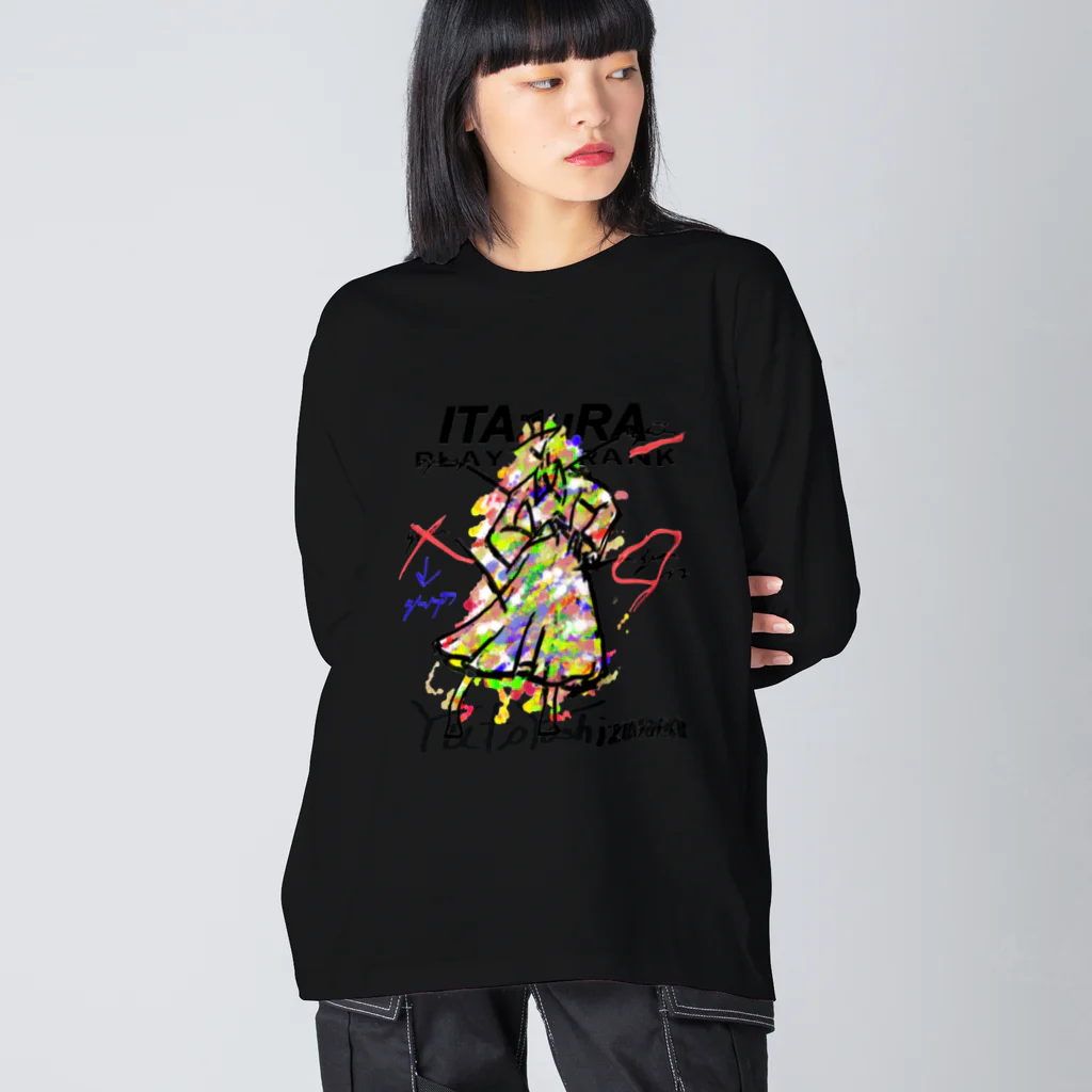 toyuuのDesign Sketch Graphic Big Long Sleeve T-Shirt