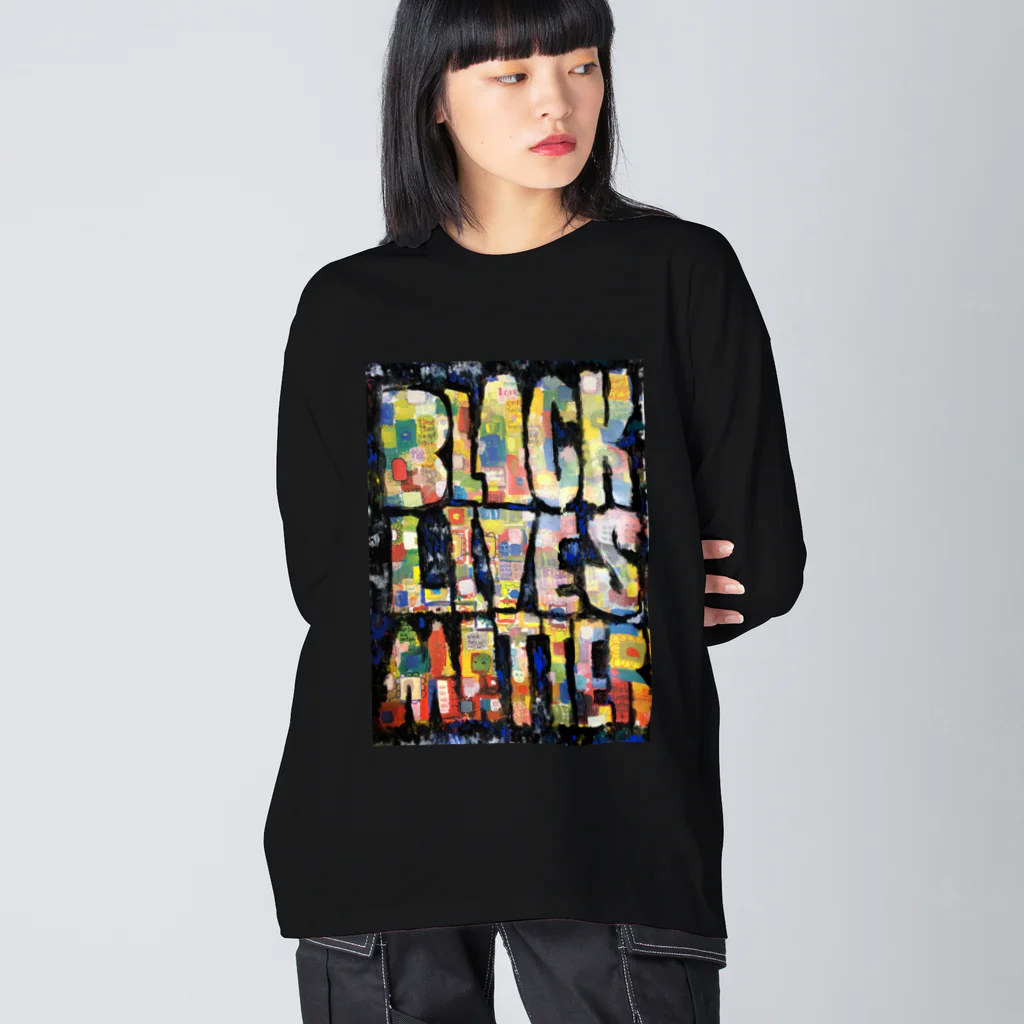 manのblack lives matter 2 ビッグシルエットロングスリーブTシャツ