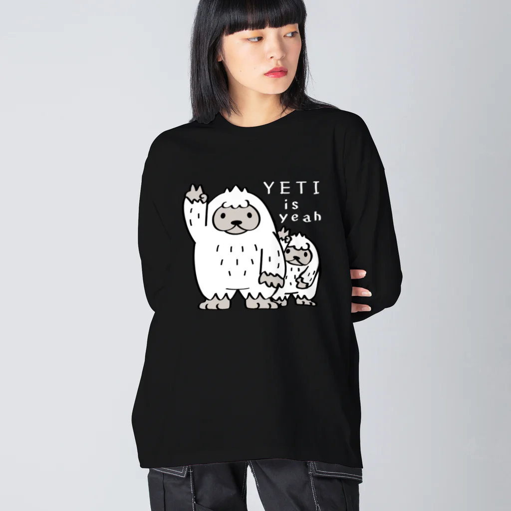 イラスト MONYAAT のイエティのイエ～イ　B Big Long Sleeve T-Shirt