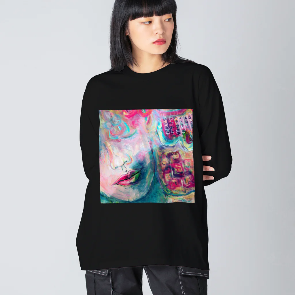 Flowing Art のSilence Big Long Sleeve T-Shirt