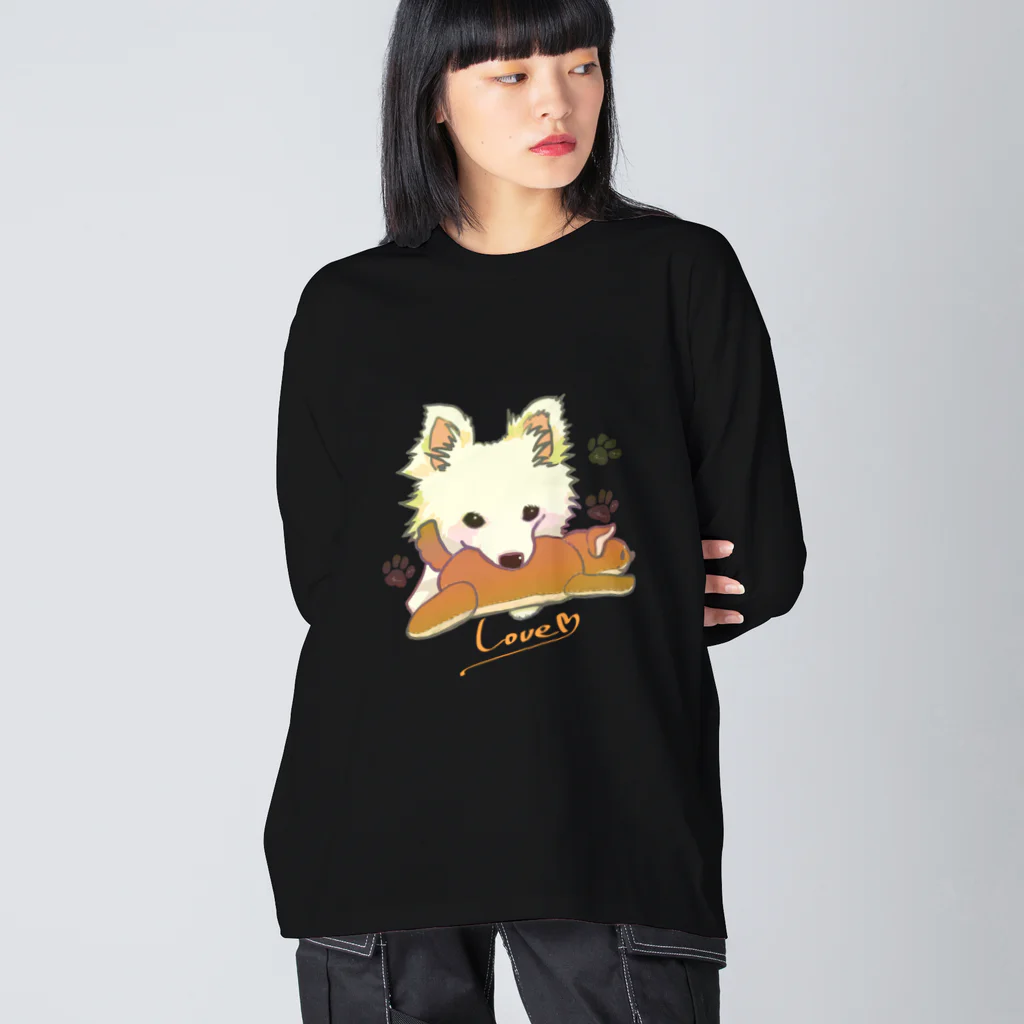 にこ＋のわんこ大好き Big Long Sleeve T-Shirt